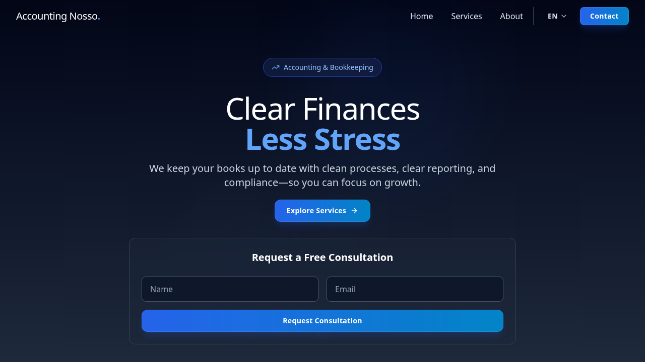 Sitio web de ACCOUNTING NOSSO